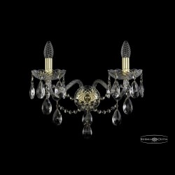 Бра хрустальные 1415B/2/200/XL G Bohemia Ivele Crystal (Стеклянный рожок)