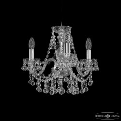 Люстра хрустальная 1409/3/141 Ni Bohemia Ivele Crystal (Стеклянный рожок)