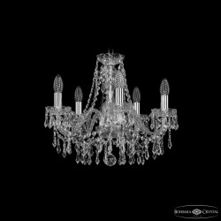 Люстра хрустальная 1403/5/160 Ni  Bohemia Ivele Crystal (Стеклянный рожок)