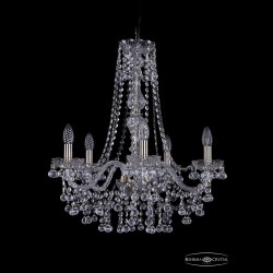 Люстра хрустальная 1409/5/195/h-63 Pa Bohemia Ivele Crystal (Стеклянный рожок)