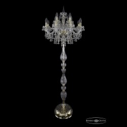 Торшер хрустальный 1409T1/8+4/195-165 G Bohemia Ivele Crystal (Стеклянный рожок)