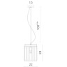 Подвесной светильник Divinare NOVA 3001/02 SP-1