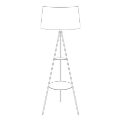 Citilux Рейнер CL806020 Торшер со столиком Белый