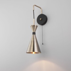 Настенный светильник в стиле лофт                      Bogate's  316/1 латунь / черный