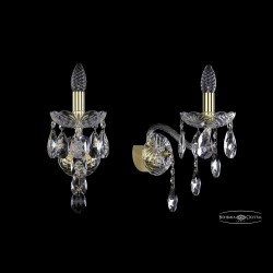Бра хрустальные 1415B/1/165/XL G Bohemia Ivele Crystal (Стеклянный рожок)