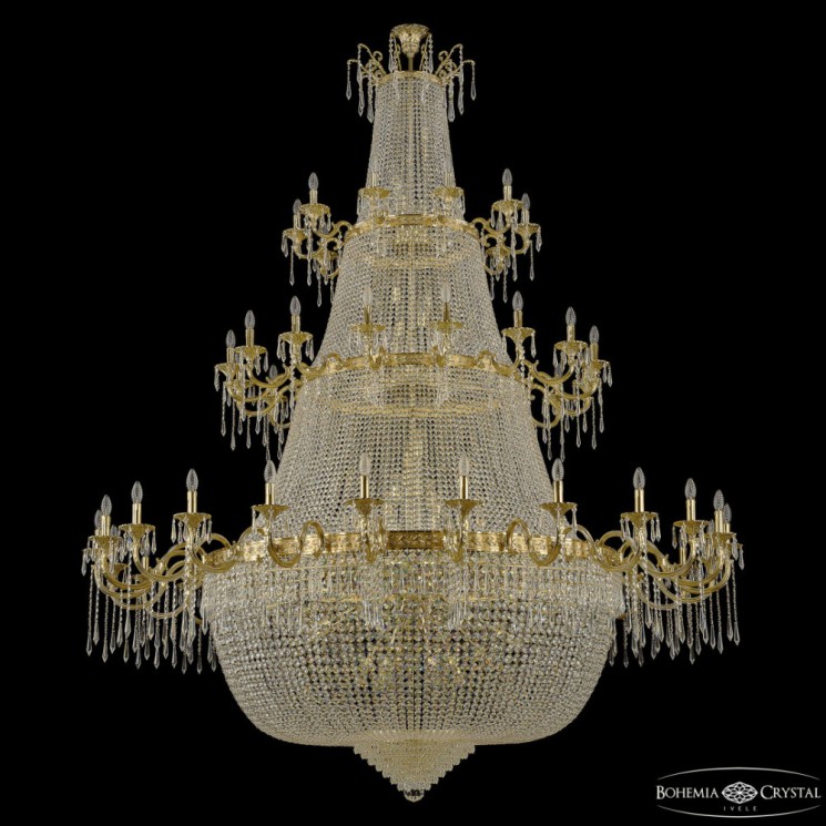 Люстра хрустальная 2227H201/24+16+10/228IV/3D/Y1 G Bohemia Ivele Crystal (Потолочные)