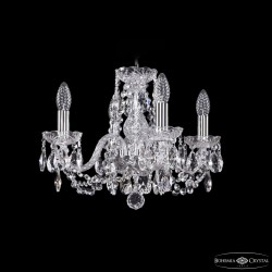 Люстра хрустальная 1402/4/141 Ni Bohemia Ivele Crystal (Стеклянный рожок)