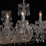 Люстра хрустальная 1453/18/195/1500 Ni Bohemia Ivele Crystal (Стеклянный рожок)