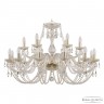 Люстра хрустальная 101/12+6/360 G Bohemia Ivele Crystal (Стеклянный рожок)