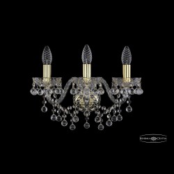 Бра хрустальные 1409B/3/160 G Bohemia Ivele Crystal (Стеклянный рожок)