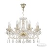 Люстра хрустальная 107/8/200 G Bohemia Ivele Crystal (Стеклянный рожок)
