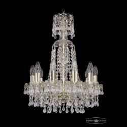 Люстра хрустальная 1410/10/141/XL-58 G V0300 Bohemia Ivele Crystal (Стеклянный рожок)