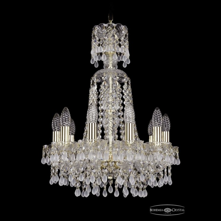 Люстра хрустальная 1410/10/141/XL-58 G V0300 Bohemia Ivele Crystal (Стеклянный рожок)