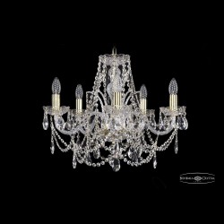 Люстра хрустальная 1411/5/195 G Bohemia Ivele Crystal (Стеклянный рожок)