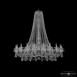 Люстра хрустальная 1411/20/530/h-157 Ni Bohemia Ivele Crystal (1411)