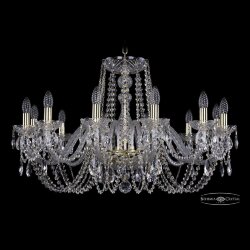 Люстра хрустальная 1402/12/300 G Bohemia Ivele Crystal (Стеклянный рожок)