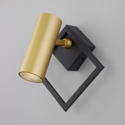 Настенный светодиодный светильник в стиле минимализм                      Eurosvet  20091/1 LED черный / золото