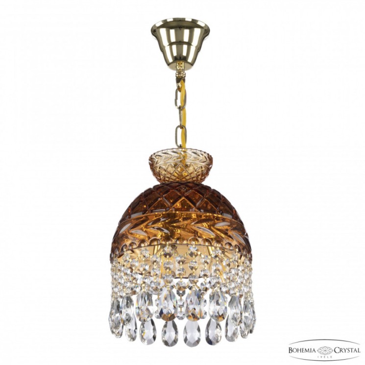 Подвесной светильник с цветным хрусталём 5478/22 G Amber/M-1F Bohemia Ivele Crystal (5478)