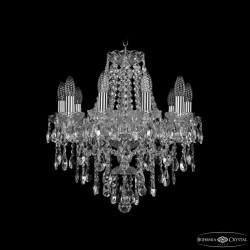 Люстра хрустальная 1415/10/165 Ni  Bohemia Ivele Crystal (Стеклянный рожок)