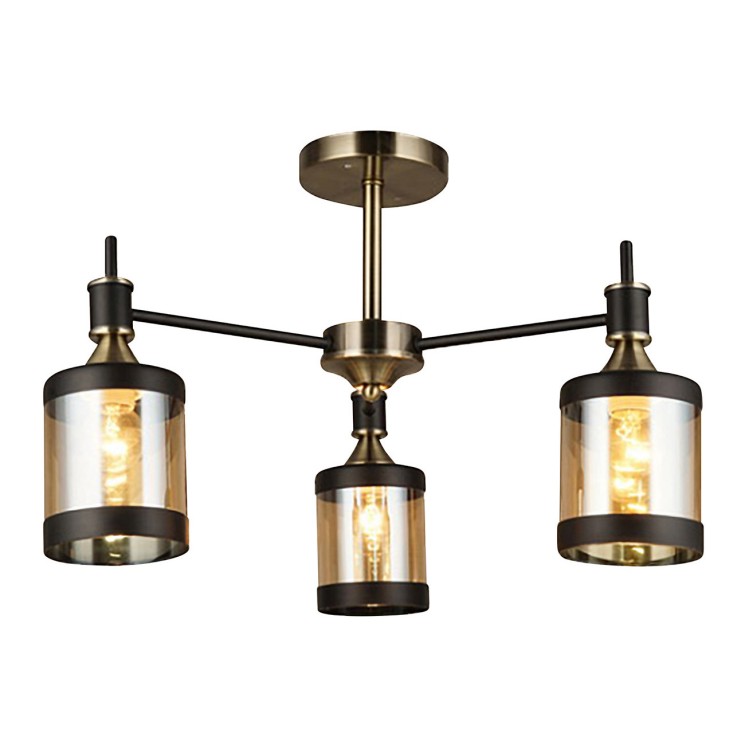 Escada 599/3P E27*60W Antique brass/Black