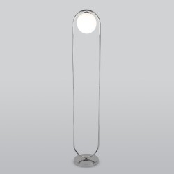 Напольный светильник со стеклянным плафоном                      Eurosvet  01139/1 / хром
