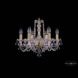 Люстра хрустальная 1402/6/160 G Balls Bohemia Ivele Crystal (Стеклянный рожок)