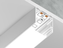 Ambrella Light Профиль для ленты до 23мм 25*25мм ILLUMINATION GP2500WH