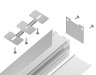 Ambrella Light Профиль для ленты до 23мм 25*25мм ILLUMINATION GP2500WH