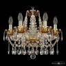 Люстра с цветным хрусталём 5413/6/141 G Amber/M-1H Bohemia Ivele Crystal (5413)