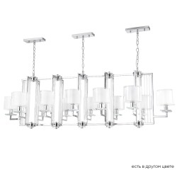 Crystal Lux Люстра Crystal Lux NICOLAS SP12 L1600 NICKEL/WHITE