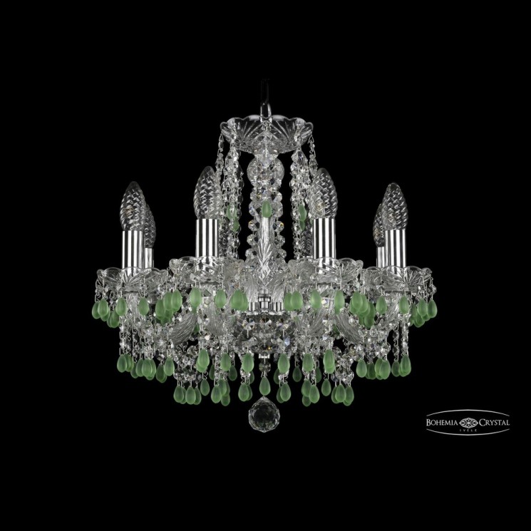 Люстра хрустальная 1410/8/141 Ni V5001 Bohemia Ivele Crystal (Стеклянный рожок)