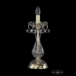 Настольная лампа 1409L/1-35 G Bohemia Ivele Crystal (Стеклянный рожок)