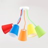 Потолочная люстра с разноцветными плафонами                      TK Lighting  2107 Wire Colour