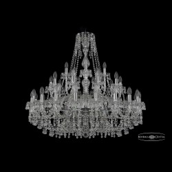 Люстра хрустальная 1410/20+10+5/360 Ni V0300 Bohemia Ivele Crystal (Стеклянный рожок)