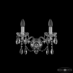 Бра хрустальные 1413B/2/141 Ni  Bohemia Ivele Crystal (Стеклянный рожок)