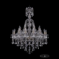Люстра хрустальная 1415/16+8/300/XL-106 Pa Bohemia Ivele Crystal (Стеклянный рожок)