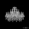 Люстра хрустальная 1411/12+6/240 Ni Bohemia Ivele Crystal (Стеклянный рожок)
