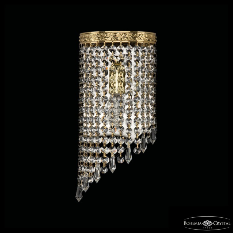 Бра хрустальные 83401BL/15IV-33 G Drops Bohemia Ivele Crystal (Спирали и каскады)