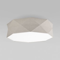 Потолочный светильник с тканевым абажуром                      TK Lighting  6195 Kantoor Nature