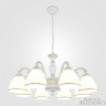 Люстра с плафонами подвесная 340837/8 WT+G Arte Milano (Подвесные)