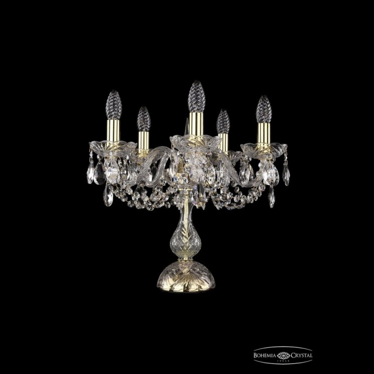 Настольная лампа 1402L/5/141-39 G Bohemia Ivele Crystal (Стеклянный рожок)