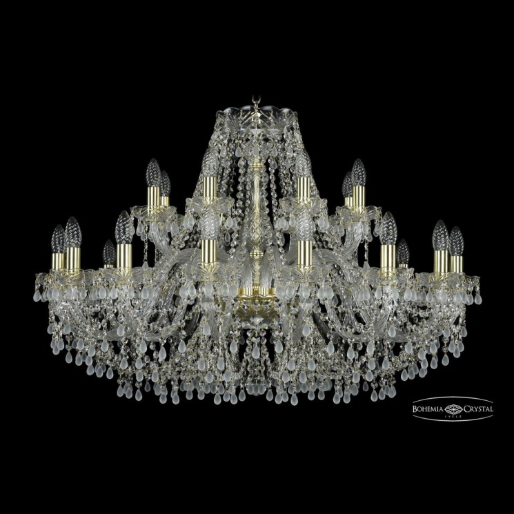 Люстра хрустальная 1410/16+8/360 G V0300 Bohemia Ivele Crystal (Стеклянный рожок)