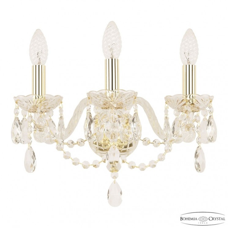 Бра хрустальные 116B/3/141 G Bohemia Ivele Crystal (Стеклянный рожок)