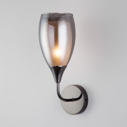 Настенный светильник со стеклянным плафоном                      Eurosvet  50285/1 черный жемчуг