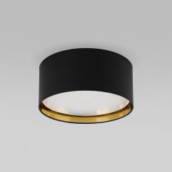 Потолочный светильник с тканевым абажуром                      TK Lighting  3376 Bilbao Black Gold