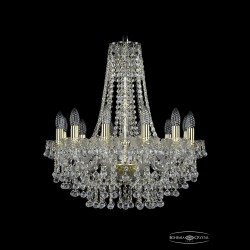 Люстра хрустальная 1409/12/195/h-63 G Bohemia Ivele Crystal (Стеклянный рожок)
