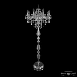Торшер хрустальный 1415T1/8/200-160 Ni Bohemia Ivele Crystal (Стеклянный рожок)