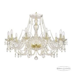 Люстра хрустальная 105/10/300 G Bohemia Ivele Crystal (Стеклянный рожок)