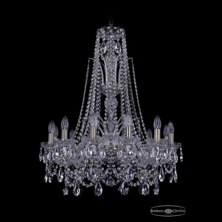 Люстра хрустальная 1411/12/240/XL-83 Pa Bohemia Ivele Crystal (Стеклянный рожок)