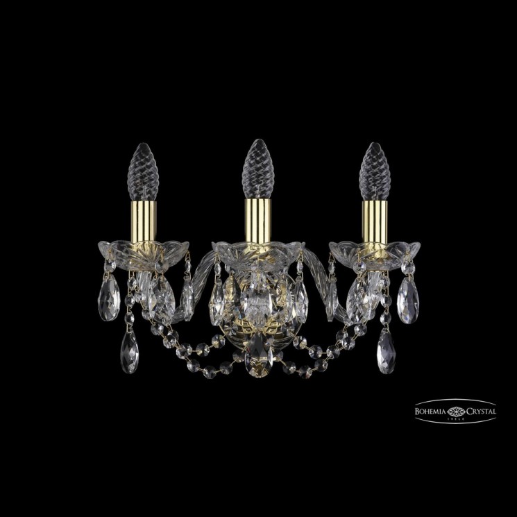 Бра хрустальные 1402B/3/141 G Bohemia Ivele Crystal (Стеклянный рожок)